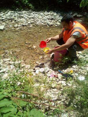 Отбор проб природной воды КТК